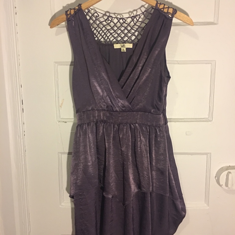 Ya Los Angeles size small purple silky party dress